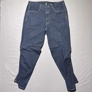 Marithe Francois Girbaud Jeans Mens 36 Blue Baggy Extreme Pants Utility‎ Pocket